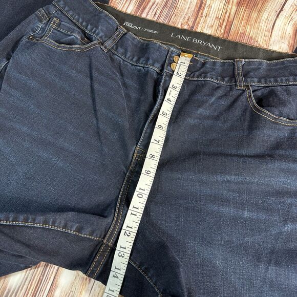 Lane Bryant High Rise Straight Leg Womens Size 22 Blue Jeans Denim Pants 39x32 - Picture 6 of 12